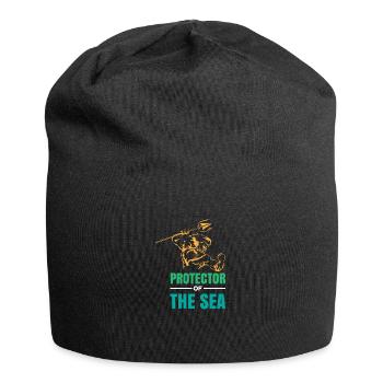 Poseidon Protector of the Sea Diver Gift Idea - Jersey Beanie - black - Front