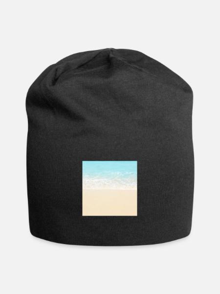 Strand Urlaub Neck Gator Beach Foto - Jersey-Beanie - Schwarz