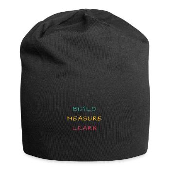 Build Measure Learn - Jersey Beanie - black - Front