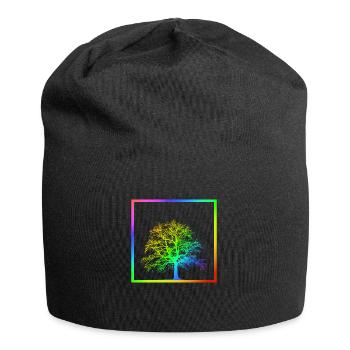 Rainbow tree - tree - nature - LGBT - Jersey Beanie - black - Front