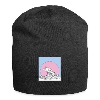 Welle - Jersey-Beanie - Anthrazit - Vorne