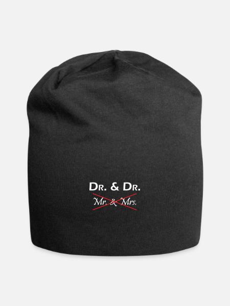 Dr Phd Student Geschenk - Jersey-Beanie - Schwarz