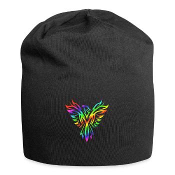 Phoenix Bogen in Himmel - Jersey-Beanie - Schwarz - Vorne