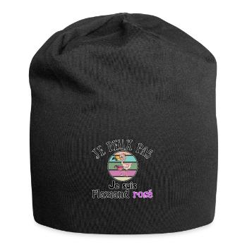 Je peux pas▪Je peux pas je suis Flamand rosé - Bonnet en jersey - noir - Devant