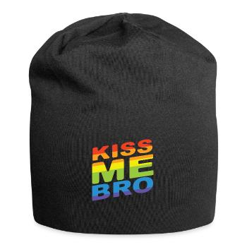 Kiss Me Bro - Bonnet en jersey - noir - Devant