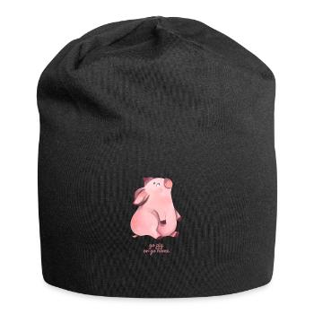 Go Pig or Go Home - Jersey Beanie - black - Front