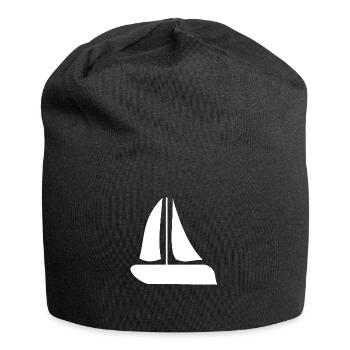 Sailing Sailboat Sailship - Jersey Beanie - black - Front