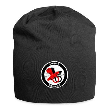 babmino antifascista - Jersey-Beanie - Schwarz - Vorne
