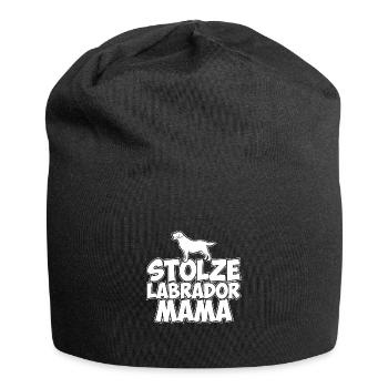 STOLZE LABRADOR MAMA - Jersey-Beanie - Schwarz - Vorne