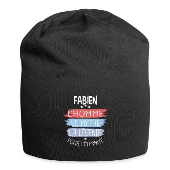 Fabien l'homme le mythe la légende - Bonnet en jersey - noir - Devant