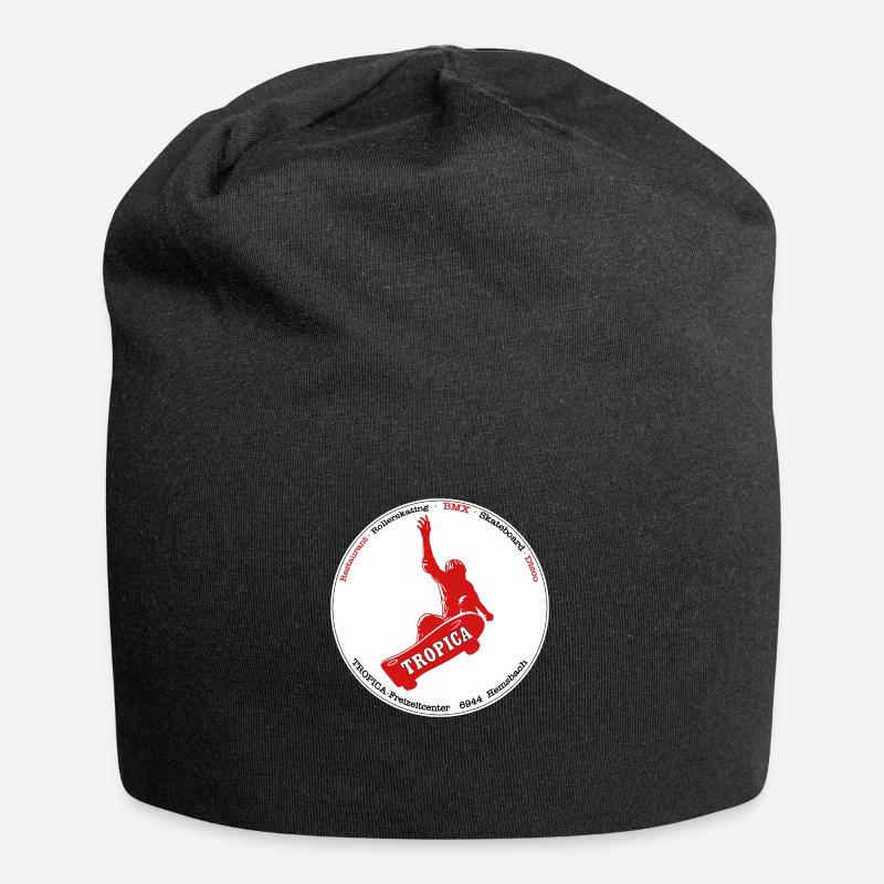 Sticker Skater dunkle Hintergründe - Jersey-Beanie - Schwarz