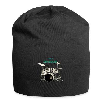 I am a Drummer Schlagzeuger Schlagzeug - Jersey-Beanie - Schwarz - Vorne