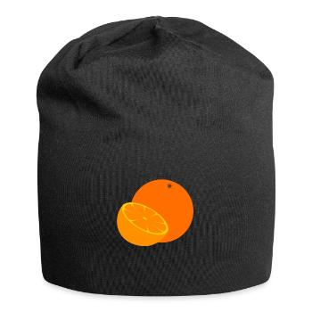 orange - Jersey Beanie - black - Front