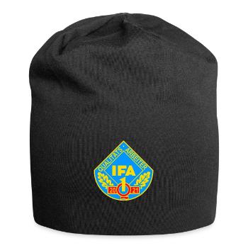 IFA Qualitätsarbeiter Q1 2021 DDR Auszeichnung - Jersey-Beanie - Schwarz - Vorne