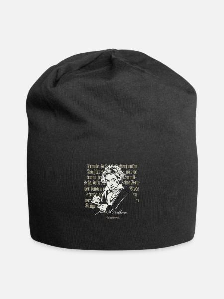 Beethoven 9. Symphonie Ode an die Freude - Jersey-Beanie - Schwarz