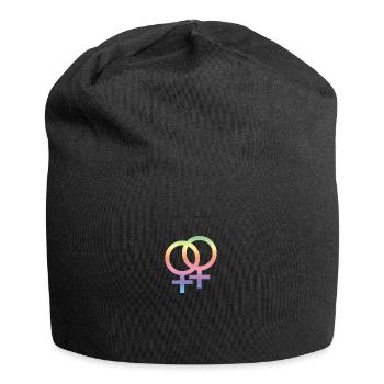 LGBT-Symbol - Jersey-Beanie - Schwarz - Vorne