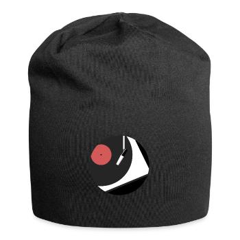 record player - Jersey Beanie - black - Front