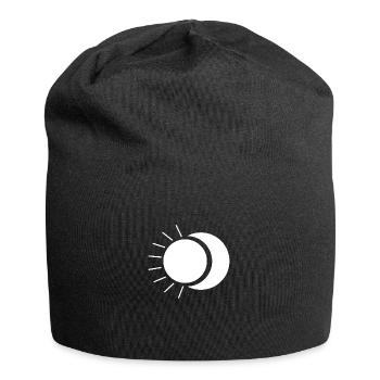sun and moon - Jersey Beanie - black - Front