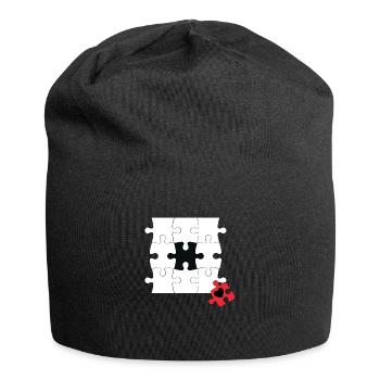 Wrong puzzle piece - Jersey Beanie - black - Front