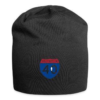 Holy Sh*t Ich bin 40 - Jersey-Beanie - Schwarz - Vorne