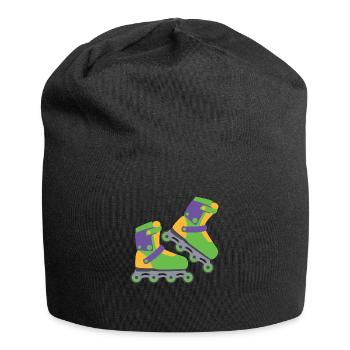 roller skates - Jersey-Beanie - Schwarz - Vorne