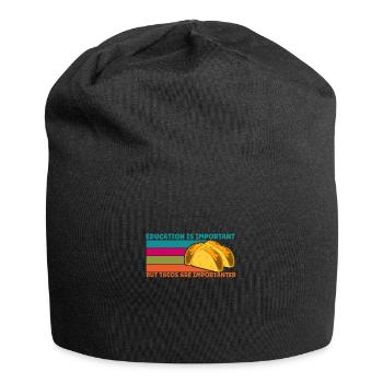 Chemise Tacos Drôle - Les Tacos Sont Importants - Bonnet en jersey - noir - Devant