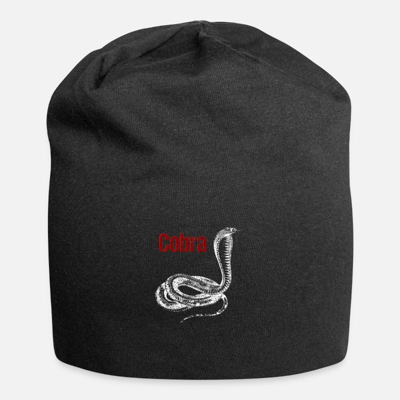 Cobra Snake - Jersey Beanie - black