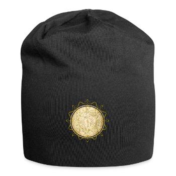 mandala bouddhisme spiritualité - Bonnet en jersey - noir - Devant