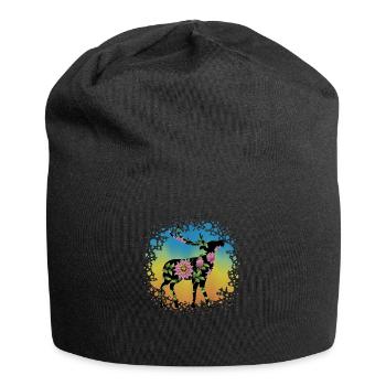 Hirsch - Jersey-Beanie - Schwarz - Vorne