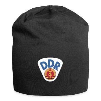 Wappen der DDR Deutschen Demokratischen Republik - Jersey-Beanie - Schwarz - Vorne
