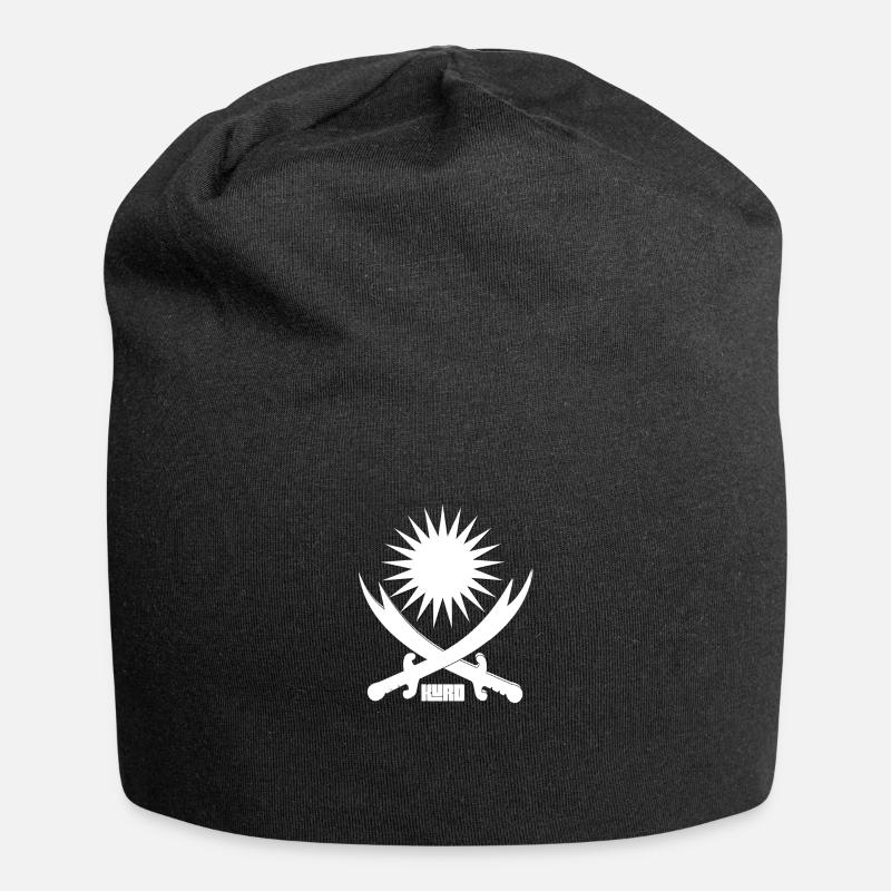 Chemise de soleil kurde avec zulfikar. - Bonnet en jersey - noir