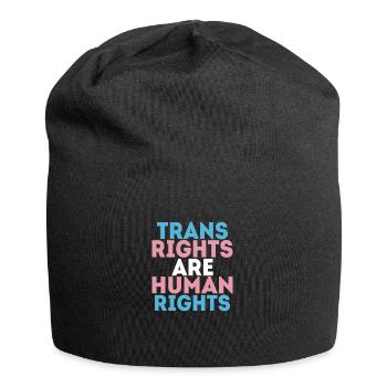 Trans Rights are Human Rights LGBTQ Pride - Bonnet en jersey - noir - Devant