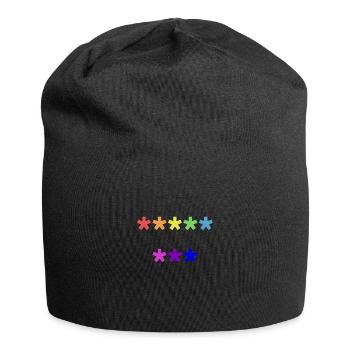 Anti pis LGBT - Bonnet en jersey - noir - Devant