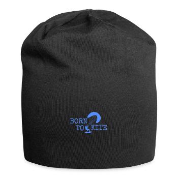Born To Kite Kite Surf Kite Surfer Gift Idea - Jersey Beanie - black - Front