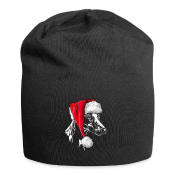 Santa WHIPPET Chiens chien Wilsigns - Bonnet en jersey - noir - Devant