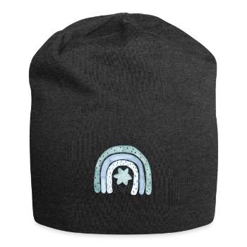 Bleu denim arc-en-ciel avec astérisque - Bonnet en jersey - charbon - Devant