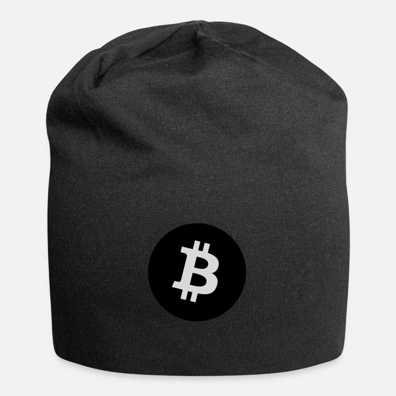 Bitcoin Bitcoin Logo Kryptowährung - Jersey-Beanie - Schwarz