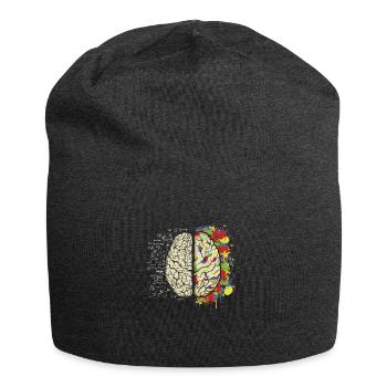 Gehirn-Mathematik - Jersey-Beanie - Anthrazit - Vorne