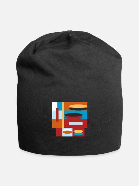 graphic bunt - Jersey-Beanie - Schwarz