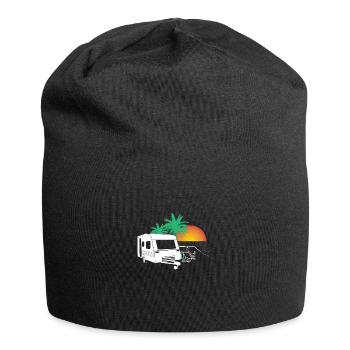 Wohnwagen Relax Ausflug - Jersey-Beanie - Schwarz - Vorne