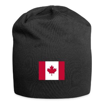 Flagge Kanadas - Jersey-Beanie - Schwarz - Vorne