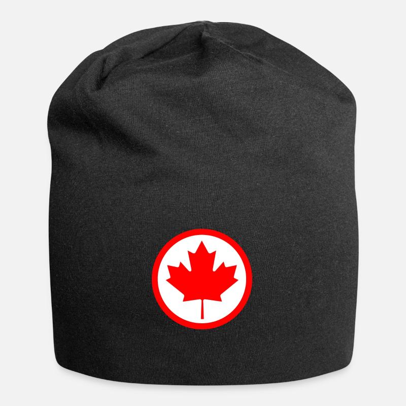 La feuille d’érable du Canada - Bonnet en jersey - noir