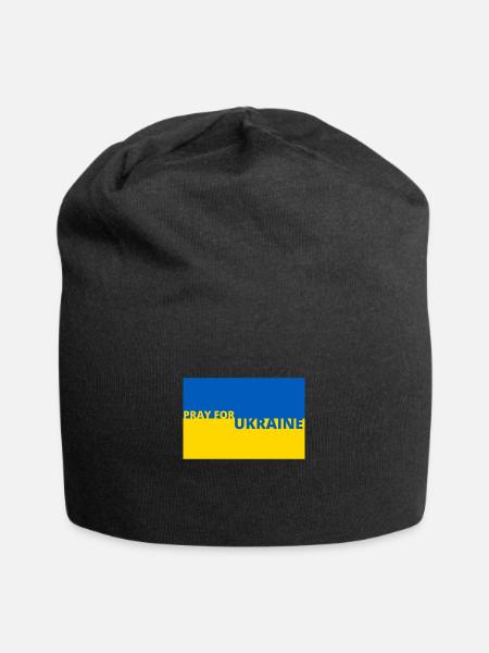 PRAY for Ukraine - Jersey-Beanie - Schwarz