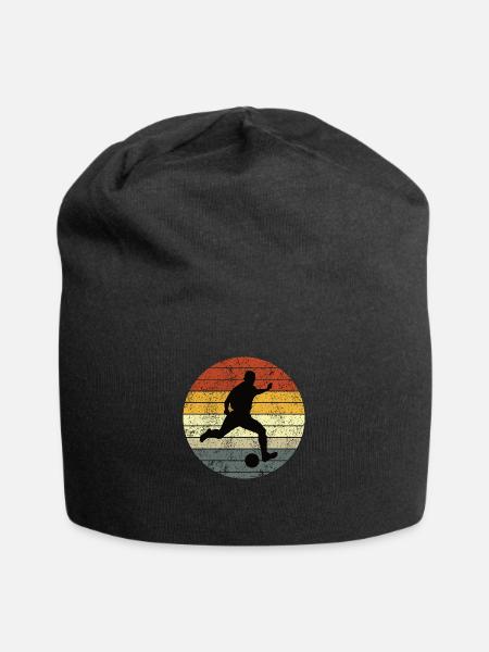 Football footballers colorful vintage - Jersey Beanie - black