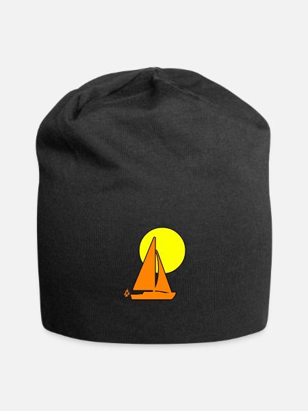 Segeln - Jersey-Beanie - Schwarz