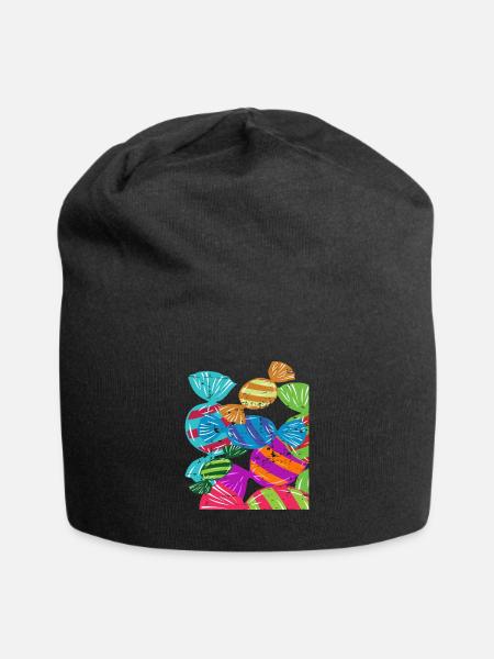 Bonbons - Jersey-Beanie - Schwarz