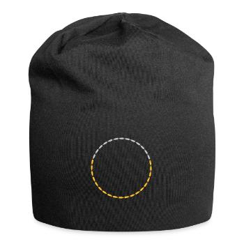 Kreis Rahmen Bierflaschen - Jersey-Beanie - Schwarz - Vorne