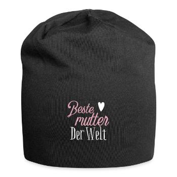 Beste Mutter der welt - Jersey-Beanie - Schwarz - Vorne