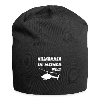 Hubschrauber - Jersey-Beanie - Schwarz - Vorne