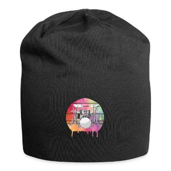 Drummer Schlagzeuger - Jersey Beanie - black - Front